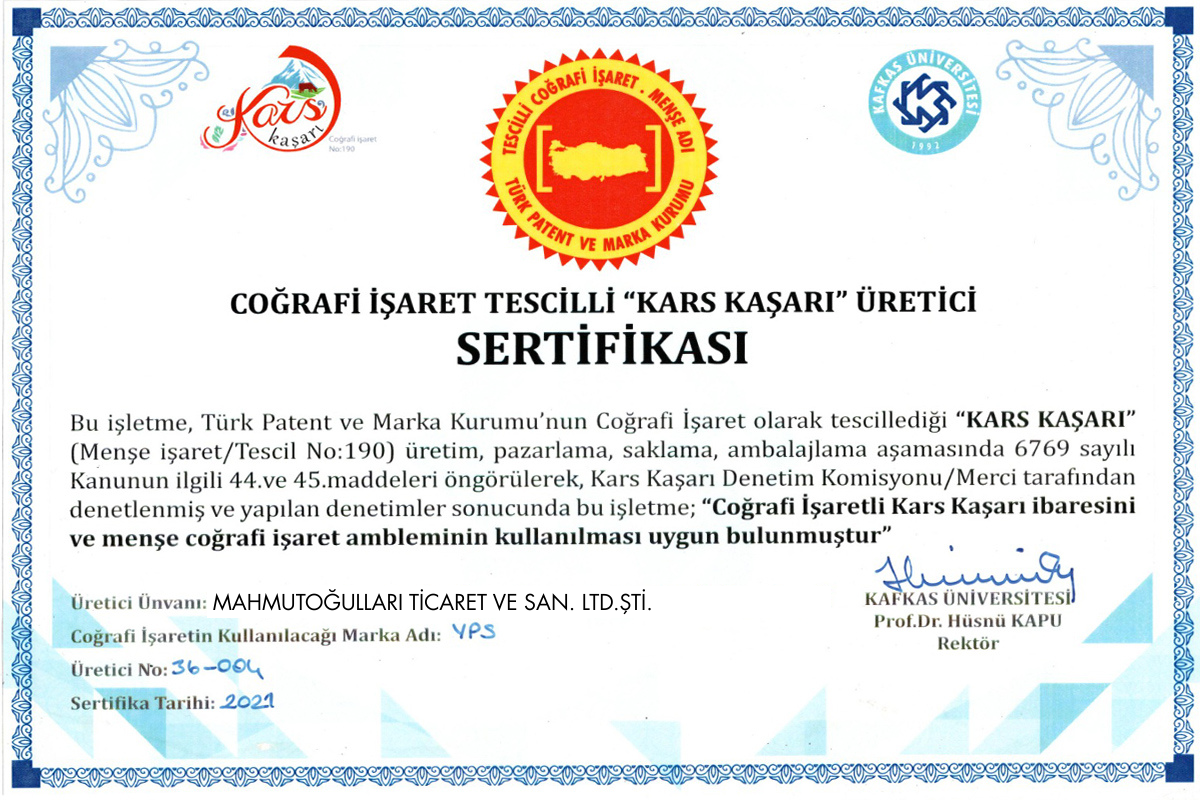 Coğrafi İşaret Belgesi